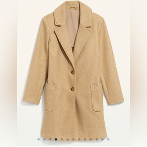 OLD NAVY Oversized Soft-Brushed Button-Front Coat for Women XL CAMEL
